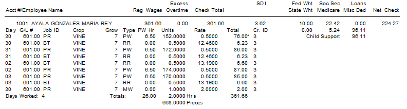 Daily Payroll Report